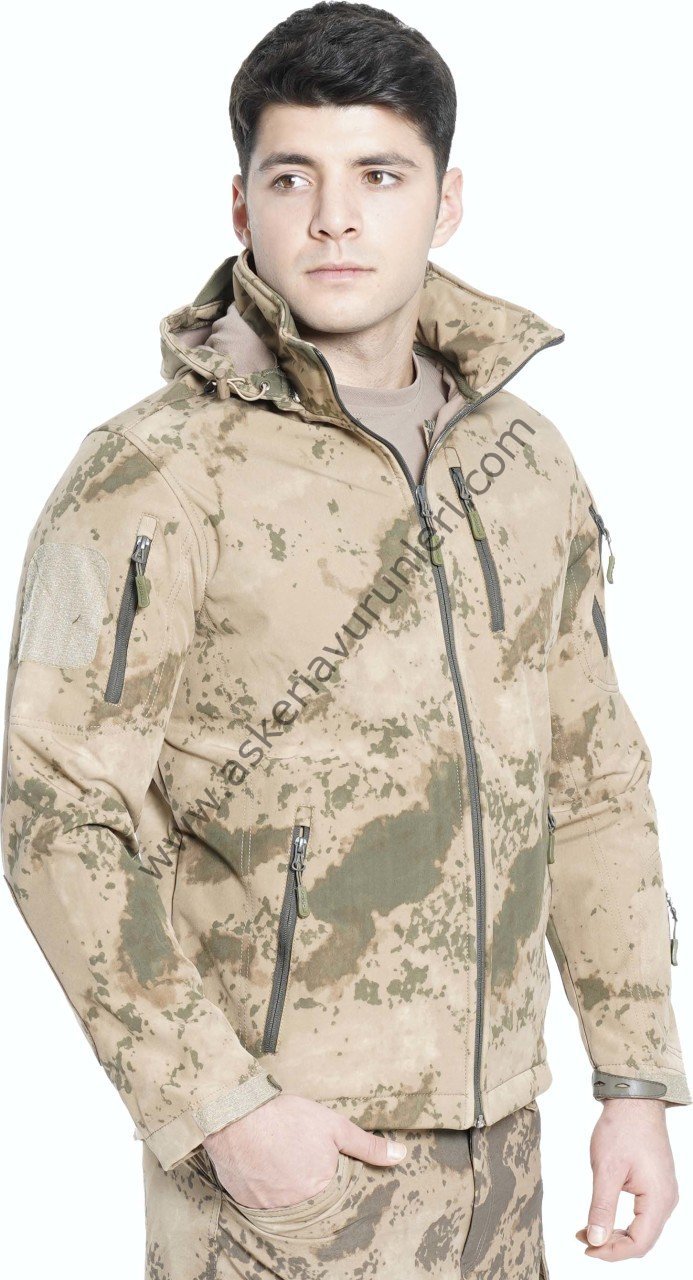 Taktikal Jandarma Kamuflaj Softshell Mont