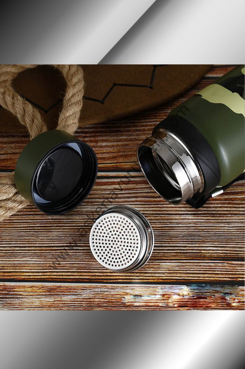 KAMUFLAJ ASKERİ TERMOS ISI YALITIMLI (ÖZEL SERİ) 750 ML