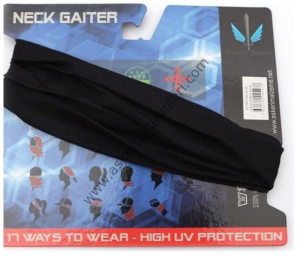 TAKTİKAL BUFF (17 FARKLI ŞEKİL) SİYAH RENK