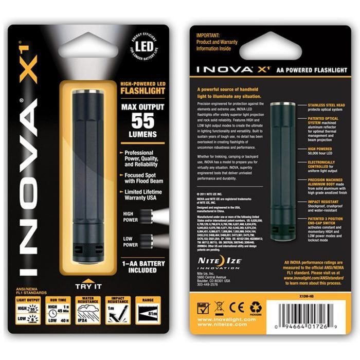 Inova Flashlights X1 Led Fener 55 Lümen