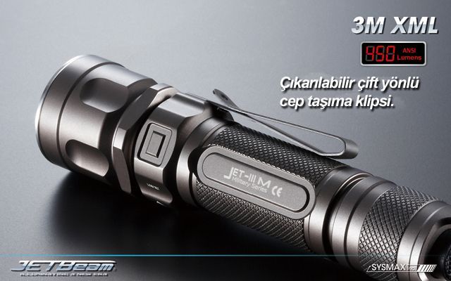 JETBeam 3M XML Led Fener 450 Lümen