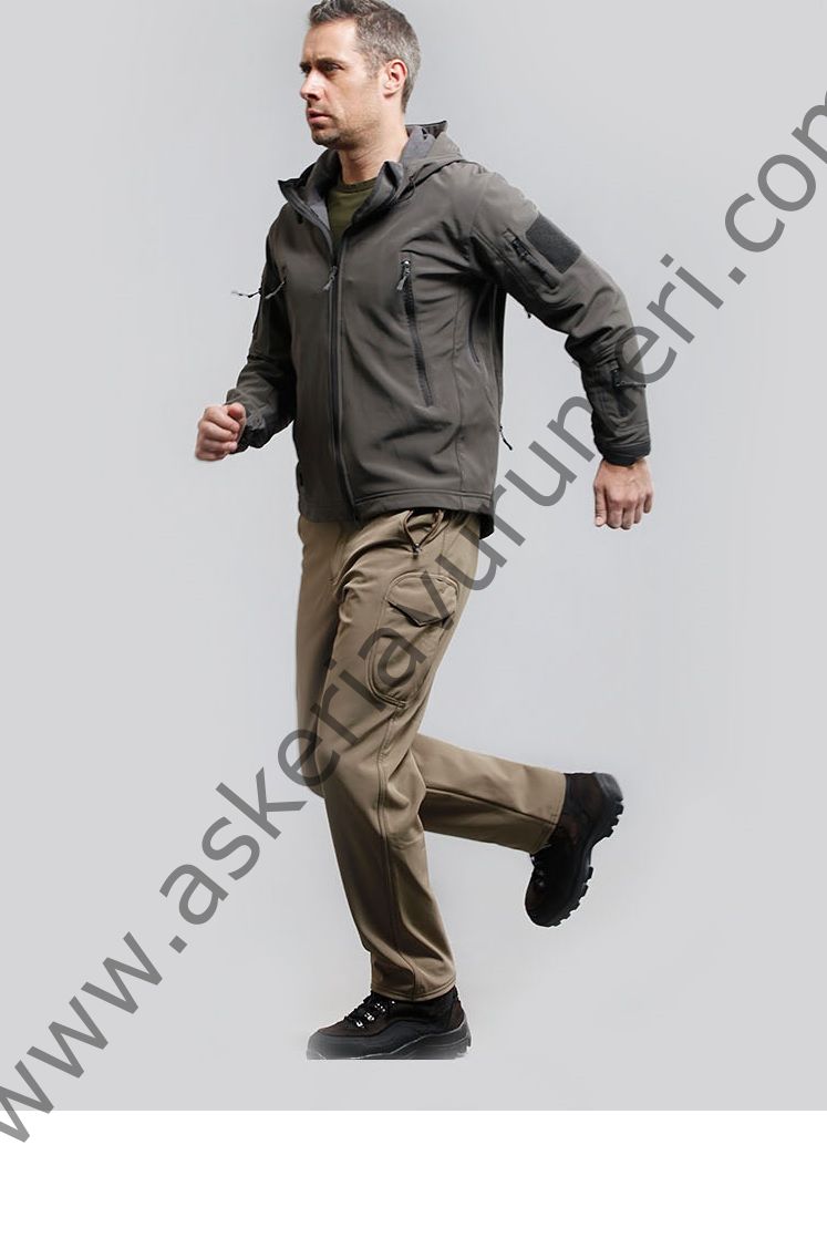 Shark Skin Soft Shell Jacket > İçi Polarlı Su Geçirmez Mont