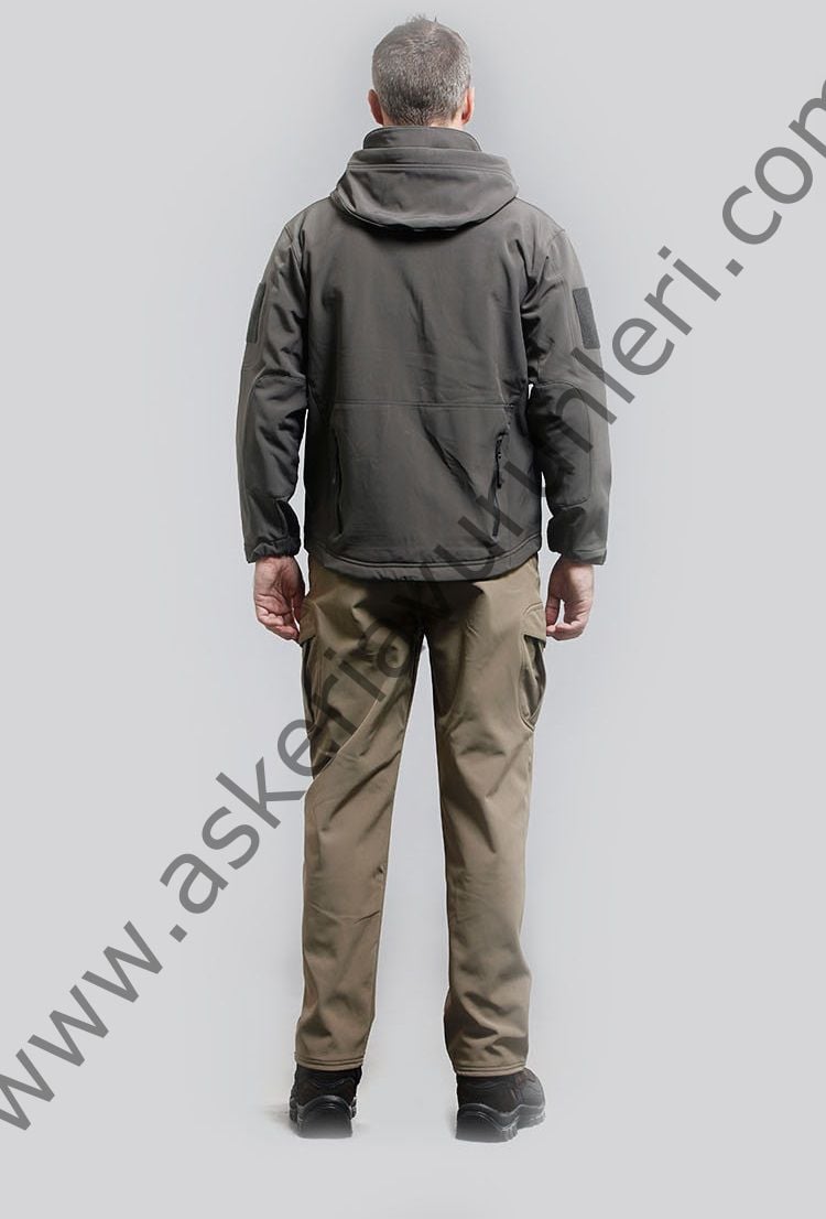 Shark Skin Soft Shell Jacket > İçi Polarlı Su Geçirmez Mont