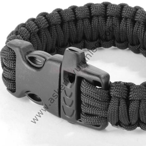 PARACORD SURVİVAL PARAŞÜT İPİ DÜDÜKLÜ BİLEKLİK