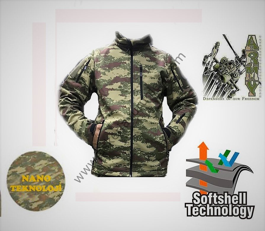 Shark Skin SoftShell Nano Kamuflaj Mont