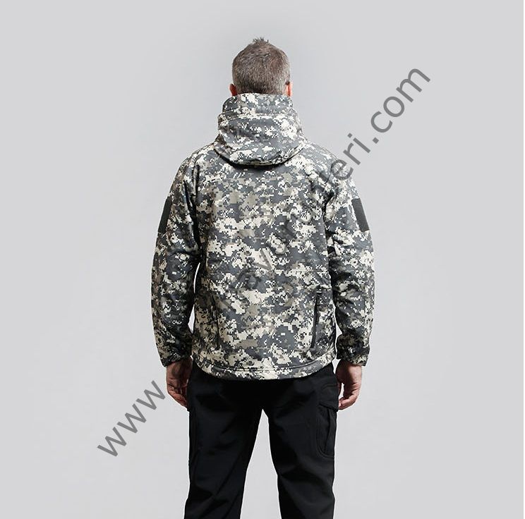 Shark Skin Soft Shell Jacket > İçi Polarlı Su Geçirmez Mont