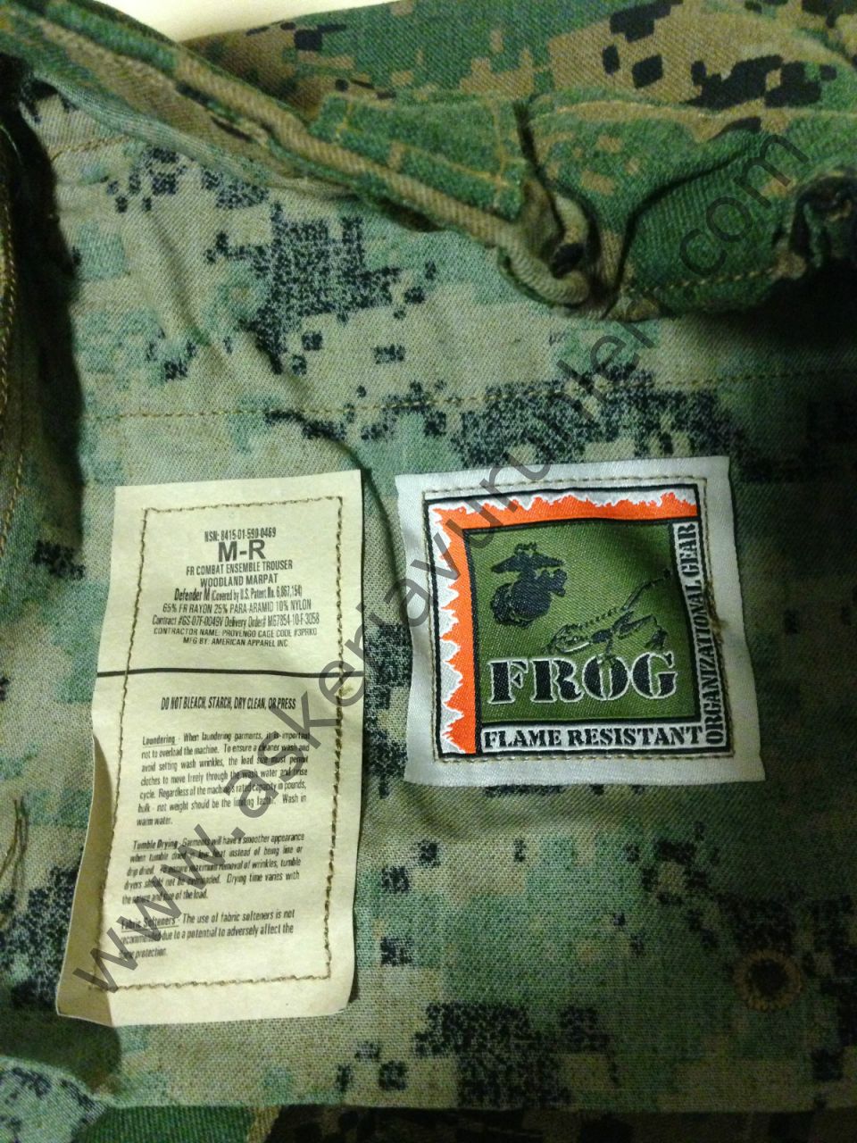 USMC FROG Digital Woodland Combat Pants