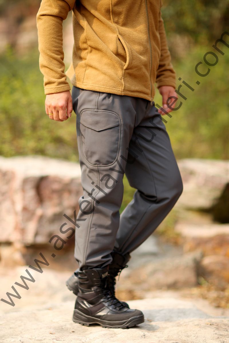 Men's Winter Fishing Suit - Shark Skin Soft Shell Fleece Set, Waterproof & Windproof For Outdoor Camping