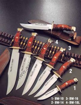 Muela BW-10 Bowie Serisi Mercan Ağacı Saplı Bıçak