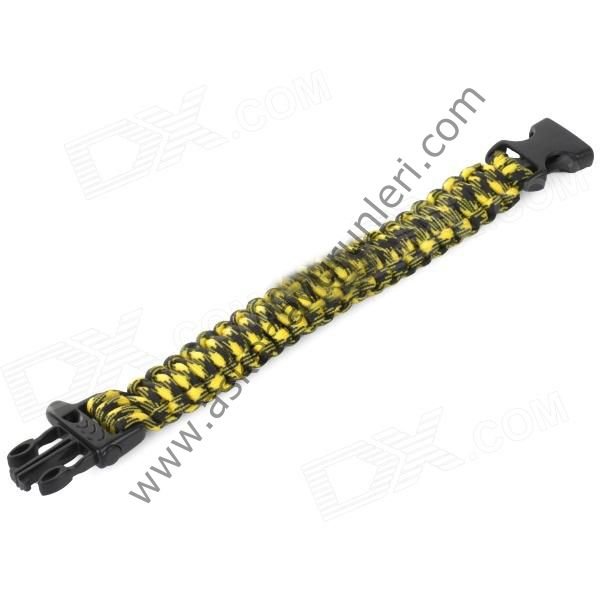 PARACORD SURVİVAL PARAŞÜT İPİ DÜDÜKLÜ BİLEKLİK