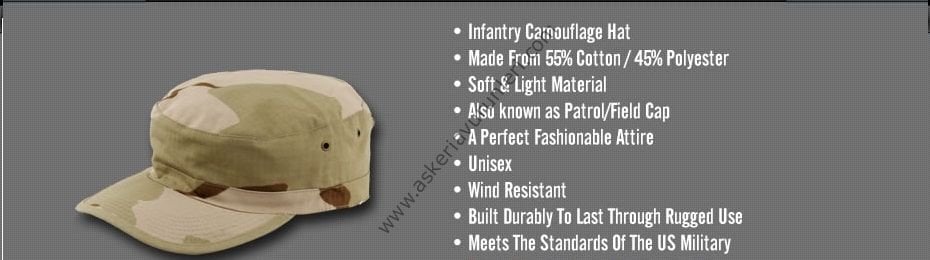 ARMY DESERT ( ÇÖL KAMUFLAJI )PATROL CAP