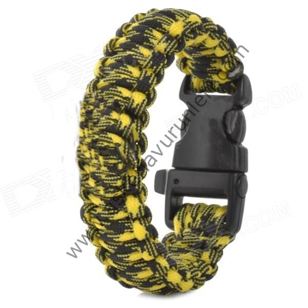PARACORD SURVİVAL PARAŞÜT İPİ DÜDÜKLÜ BİLEKLİK