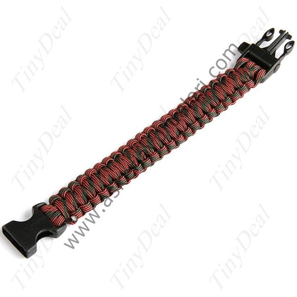 PARACORD SURVİVAL PARAŞÜT İPİ DÜDÜKLÜ BİLEKLİK