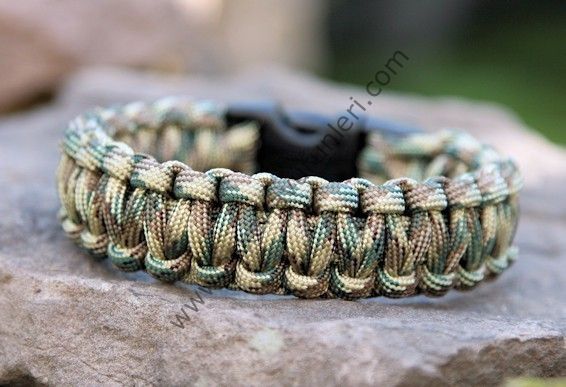 PARACORD SURVİVAL PARAŞÜT İPİ DÜDÜKLÜ BİLEKLİK