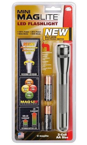 Maglite 2-AA Cell Black Mini LED Flashlight