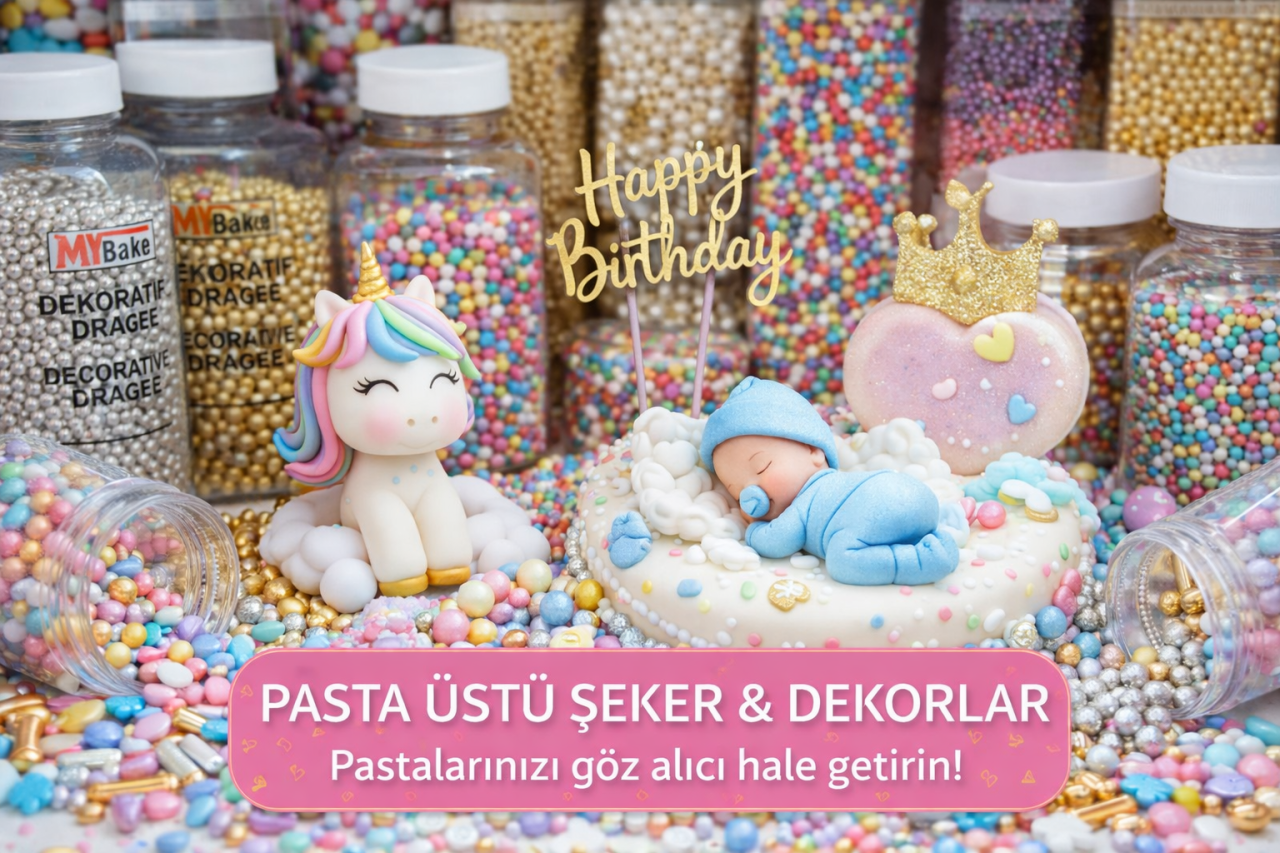 Pasta Üstü Şeker ve Dekorlar: Pastalarınızı Sanata Dönüştürün