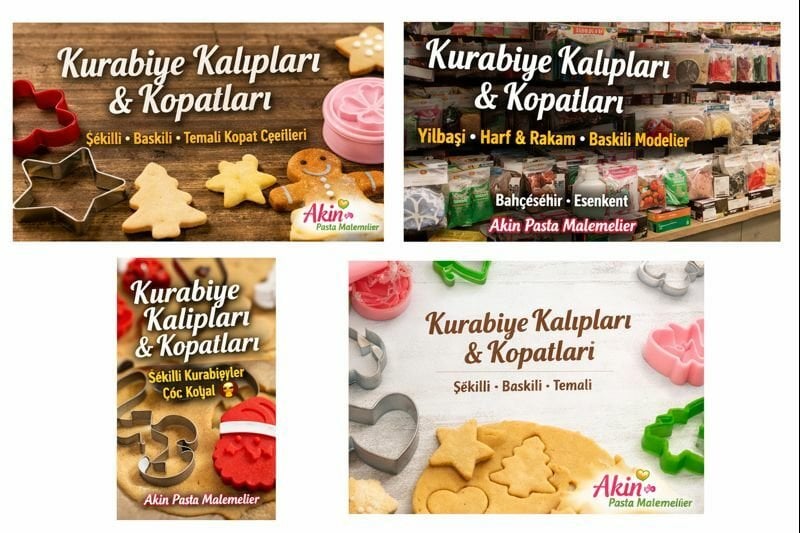 Kurabiye Kalıpları ve Kopatları: Şekilli, Eğlenceli ve Profesyonel Sunumlar
