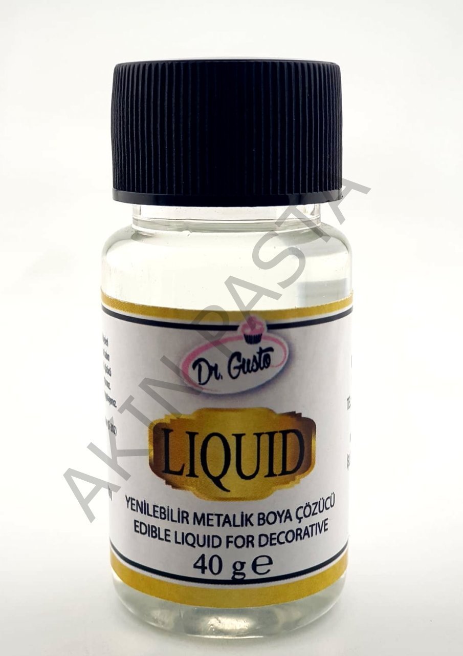 DR GUSTO YENİLEBİLİR METALİK GIDA ÇÖZÜCÜ ALKOL İÇERMEZ 120 GR