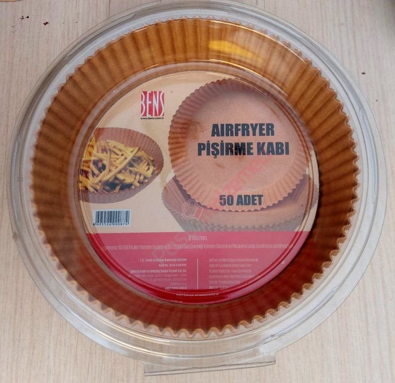 AIRFRYER PİŞİRME KABI 50 ADET 16 CM ÇAPI
