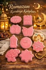 RAMAZAN KANDİLLER KURABİYE KALIP SETİ 8'Lİ