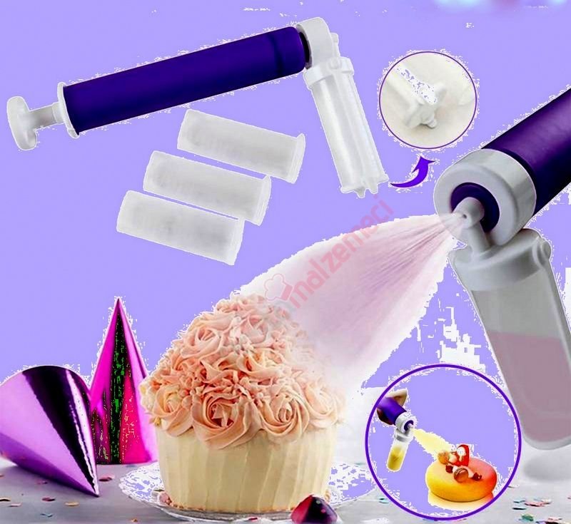 BOYA PÜSKÜRTME POMPASI 4 BAŞLIKLI SET