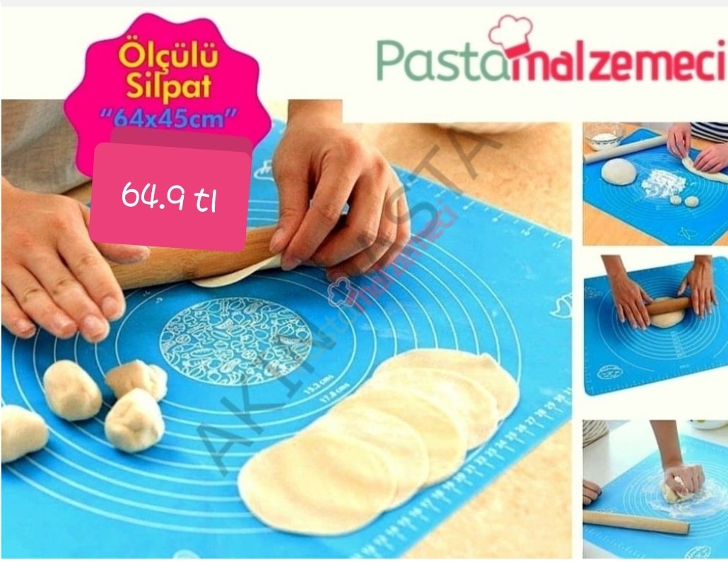 ŞEKER HAMURU AÇMA SİLPATI 64x45 cm