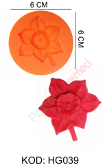 ÇİÇEK DESENLİ SİLİKON KALIBI HG039