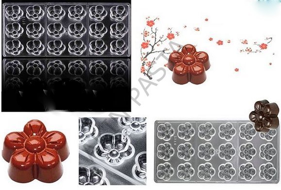 POLİKARBON ÇİKOLATA KALIBI PAPATYA MODELLİ