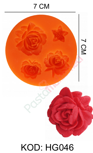 4LÜ GÜL SİLİKON KALIP HG046