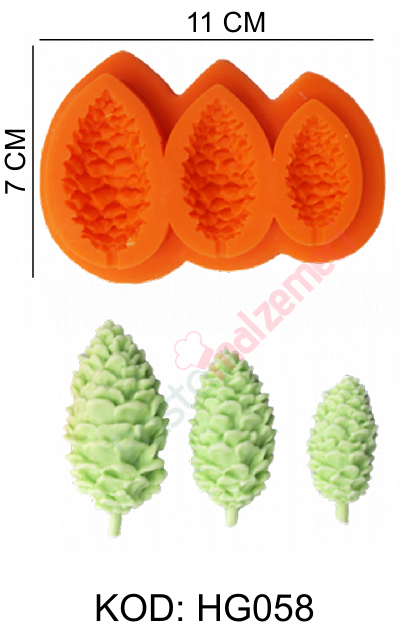 KOZALAK 3 LÜ SİLİKON KALIBI HG058