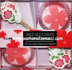 ÇİÇEK TEMALI  FARKLI CUP CAKE KAĞIDI 24LÜ