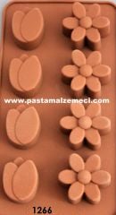 ÇİKOLATA KALIBI LALE VE ÇİÇEK TEMALI