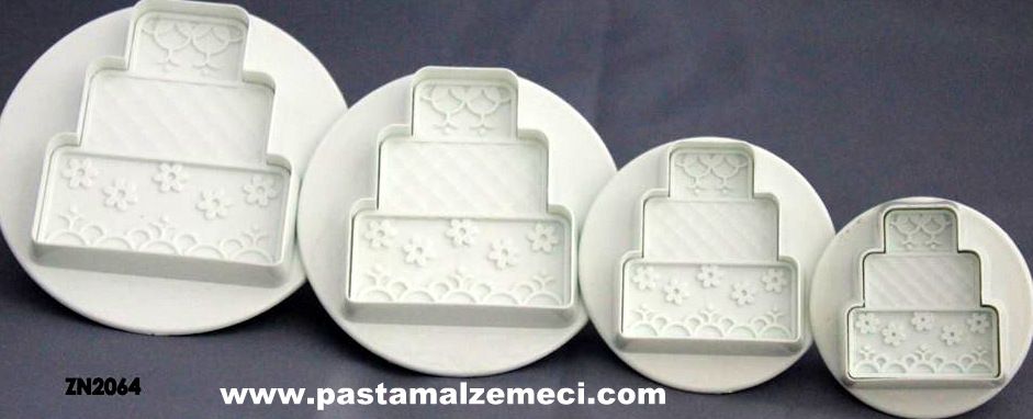 DÜĞÜN PASTASI TEMALI ŞEKER HAMURU ENJEKTÖRÜ 4LÜ