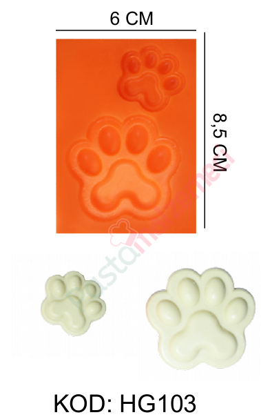 KÖPEK PATİSİ  SİLİKON KALIBI HG103