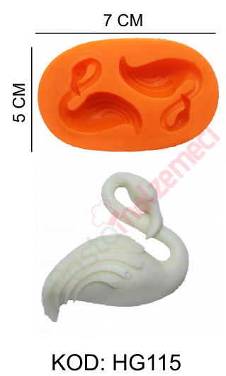 KUĞU TEMALI SİLİKON KALIBI HG115