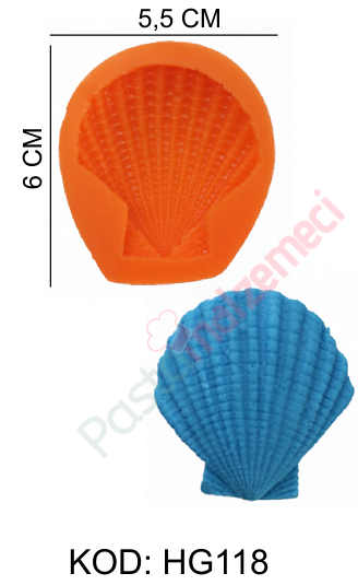 DENİZ KABUĞU SİLİKON KALIBI HG118