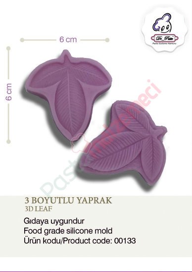 3 BOYUTLU YAPRAK SİLİKONU