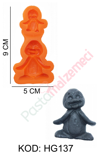 2Lİ PENGUEN SİLİKON KALIBI HG137