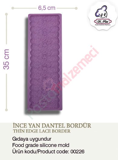 İNCE YAN DANTEL BORDÜR SİLİKONU
