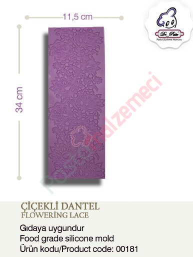 ÇİÇEKLİ DANTEL SİLİKONU