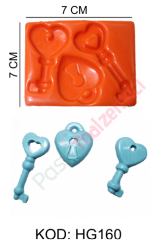 ANAHTAR KALP SİLİKON KALIBI HG160