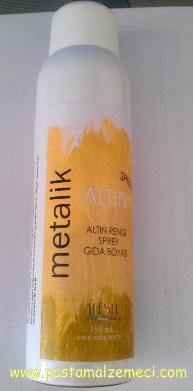 ALTIN RENGİ SPREY GIDA BOYASI