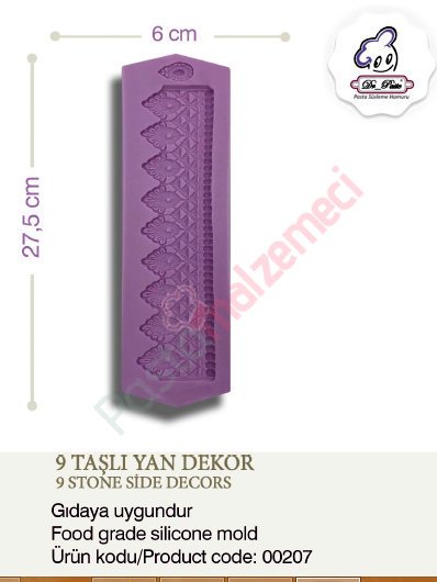 9 TAŞLI YAN DEKOR SİLİKONU
