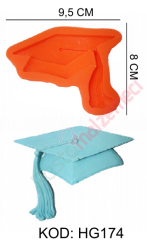 MEZUNİYET ŞAPKASI SİLİKON KALIBI HG174