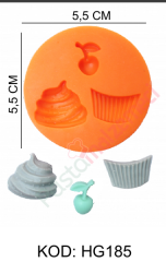 CUP CAKE YAPMA SİLİKON KALIBI HG185