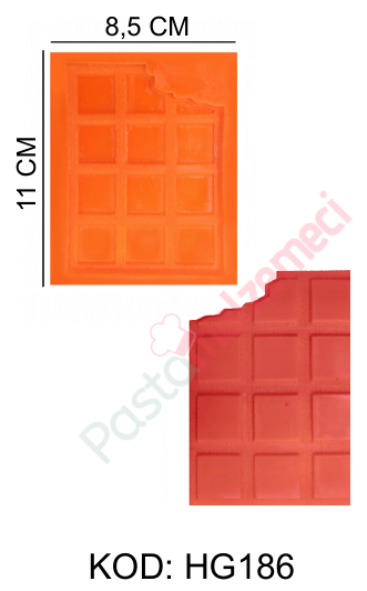 ISIRILMIŞ ÇİKOLATA SİLİKON KALIBI HG186