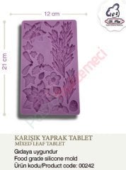 KARIŞIK YAPRAK TABLET SİLİKONU