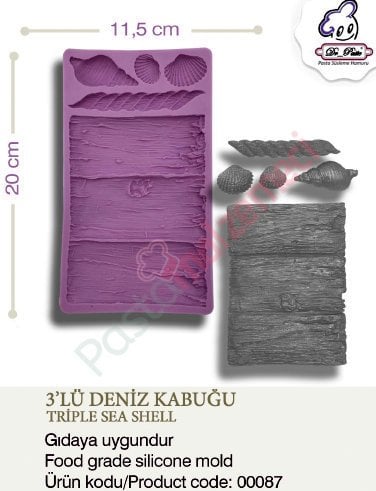3'LÜ DENİZ KABUĞU SİLİKONU