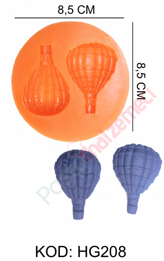 UÇAN BALON 2 Lİ SİLİKON KALIBI HG208