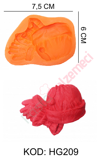 ELDİVEN,FİYONK,BERE SİLİKON KALIBI HG209